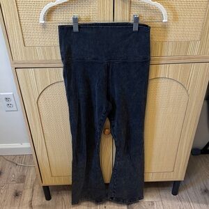 Dark Wash Black yoga pants